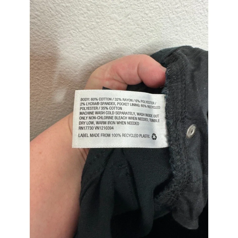 Universal Thread Size 10 Curvy Skinny Jeans Black Mid Rise Denim Cotton Stretch - Picture 8 of 10